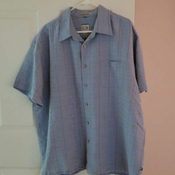 Geoffrey Beene Other - GB short sleeve blue shirt, 18-18 1/2